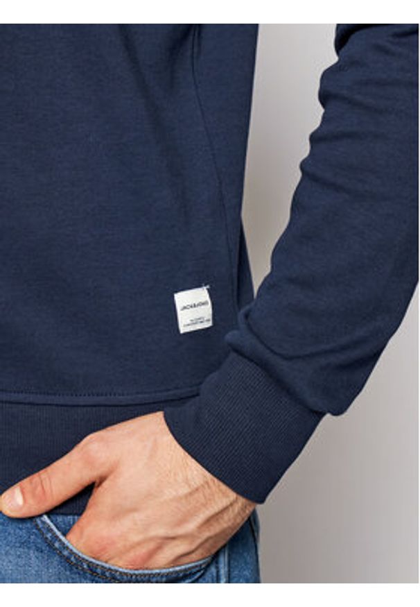 Jack & Jones Bluza Basic 12181903 Granatowy Regular Fit. Kolor: niebieski. Materiał: bawełna