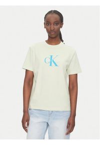 Calvin Klein Jeans T-Shirt Hero LV047B865G Beżowy Regular Fit. Kolor: beżowy. Materiał: bawełna