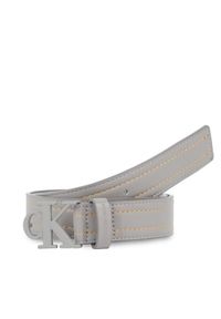 Calvin Klein Pasek Damski IU0IU00505 Szary. Kolor: szary. Materiał: skóra