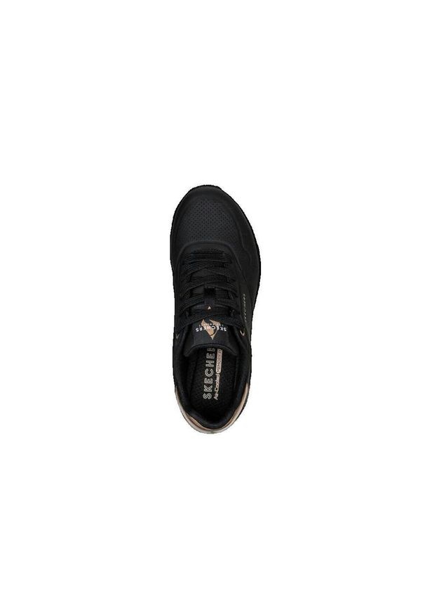 skechers - Buty sportowe Sneakersy damskie, Skechers Uno-Golden Air. Okazja: na co dzień. Zapięcie: sznurówki. Kolor: czarny, wielokolorowy, żółty. Materiał: guma, syntetyk, materiał. Szerokość cholewki: normalna. Model: Skechers Sport. Sport: turystyka piesza