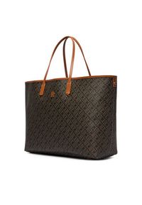 TOMMY HILFIGER - Tommy Hilfiger Torebka Th Monoplay Maxi Tote Le AW0AW18850 Czarny. Kolor: czarny. Materiał: skórzane #6