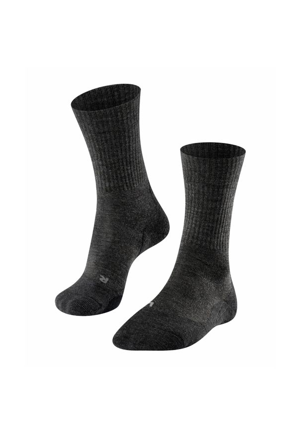 Skarpetki damskie Falke TK2 Wool. Kolor: szary. Materiał: materiał. Sport: turystyka piesza, outdoor