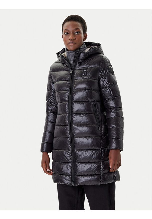 Blauer Kurtka przejściowa 25WBLDK02069 Czarny Regular Fit. Kolor: czarny. Materiał: poliamid