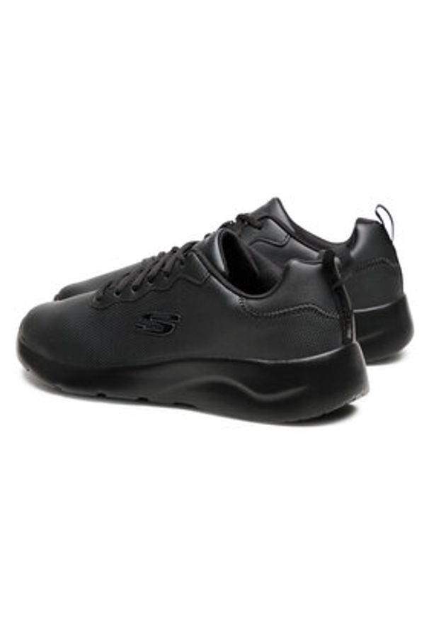 skechers - Skechers Sneakersy Eazy Vibez 999253/BBK Czarny. Kolor: czarny. Materiał: skóra