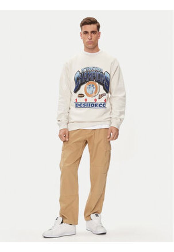 DC Bluza Mvp Crew ADYSF03121 Écru Relaxed Fit. Materiał: bawełna