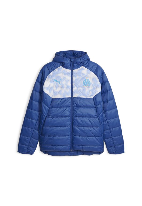 Puma - om 2023/24 wyściełana bluza dresowa. Kolor: niebieski. Materiał: dresówka. Sport: piłka nożna