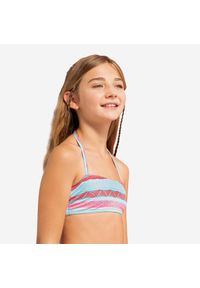 OLAIAN - Góra kostiumu kąpielowego surfingowego dla dzieci Olaian Liloo 100. Kolor: niebieski. Materiał: materiał, poliester, elastan