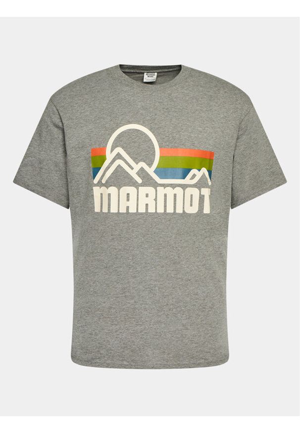 Marmot T-Shirt Coastal M14253 Szary Regular Fit. Kolor: szary. Materiał: bawełna