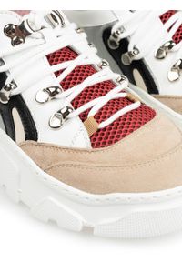 Baldinini Sneakersy | 098054XVERS | Kobieta | Biały, Czerwony. Kolor: czerwony, biały, wielokolorowy. Materiał: skóra, materiał #6