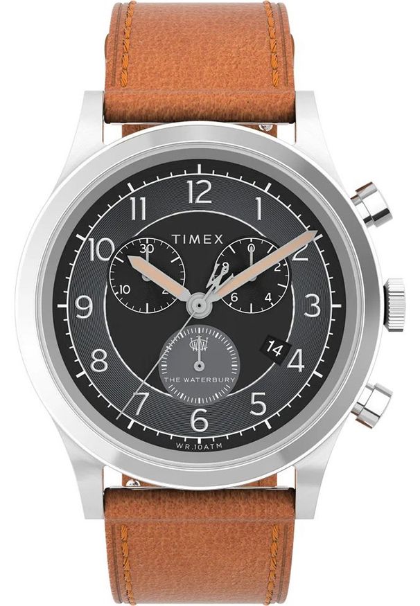 Zegarek Timex Zegarek męski Timex TW2V73900 brązowy. Kolor: brązowy