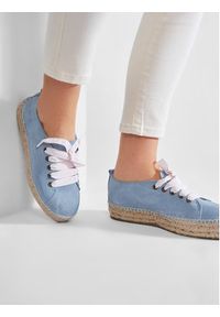 Manebi Espadryle Sneakers D M 3.0 E0 Błękitny. Kolor: niebieski. Materiał: zamsz, skóra #3