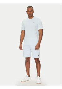 Lacoste T-Shirt TH7618 Błękitny Regular Fit. Kolor: niebieski. Materiał: bawełna, syntetyk #4