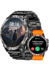Smartwatch Gravity SMARTWATCH męski GRAVITY ROZMOWY GPS KOMPAS BAROMETR - GRAFIT. Rodzaj zegarka: smartwatch #1