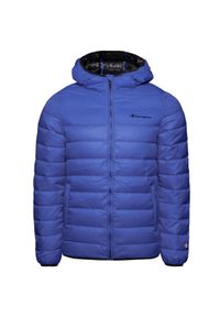 Champion - Kurtka turystyczna męska. Typ kołnierza: kaptur, bez kaptura. Kolor: niebieski, wielokolorowy. Materiał: poliester. Sezon: zima. Styl: klasyczny, sportowy. Sport: turystyka piesza #1