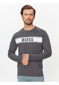 BOSS - Boss Bluza Authentic 50503060 Szary Regular Fit. Kolor: szary. Materiał: bawełna