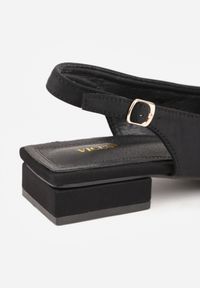 Renee - Czarne Sandały Vices bez Pięty Zapinane przy Kostce Elajane. Okazja: na spotkanie biznesowe, na co dzień, na spacer. Zapięcie: pasek. Kolor: czarny. Obcas: na obcasie. Styl: elegancki, biznesowy, casual. Wysokość obcasa: niski #9
