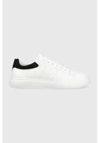 Trussardi Jeans - Trussardi sneakersy New Yrias kolor biały 77A00513 9Y099998. Nosek buta: okrągły. Kolor: biały #1