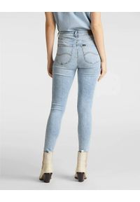 Lee - LEE IVY SUPER SKINNY HIGH DAMSKIE SPODNIE JEANSOWE JEANSY BLEACHED JESS L32EMFBL