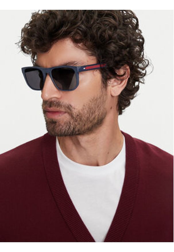 TOMMY HILFIGER - Tommy Hilfiger Okulary przeciwsłoneczne 2200/S 207893 Granatowy. Kolor: niebieski