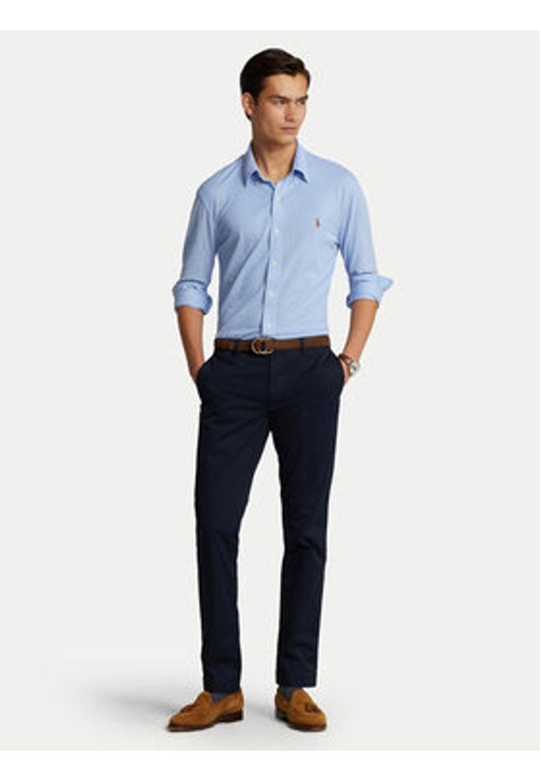 Polo Ralph Lauren Chinosy 710644988002 Granatowy Slim Fit. Kolor: niebieski. Materiał: bawełna