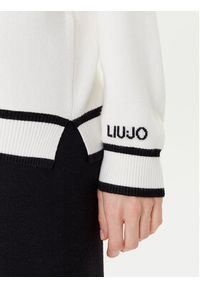 Liu Jo Sweter TF5230 MS59L Écru Regular Fit. Materiał: wiskoza #4