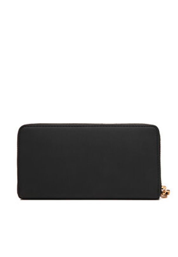Love Moschino - LOVE MOSCHINO Duży Portfel Damski JC5692PP0NKD000A Czarny. Kolor: czarny. Materiał: skóra