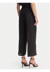 Marella Spodnie materiałowe Clava 2615131182 Czarny Regular Fit. Kolor: czarny. Materiał: len #4