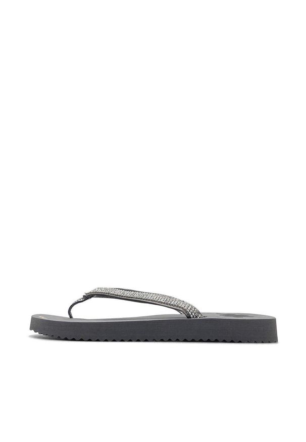 Flip*Flop - Japonki basenowe damskie Flip Flop Glam. Okazja: na plażę. Kolor: szary. Sezon: lato. Styl: sportowy