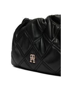TOMMY HILFIGER - Tommy Hilfiger Torebka Th Feminine Mini Crossover AW0AW18718 Czarny. Kolor: czarny. Materiał: skórzane #5