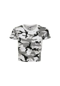 Urban Classics - Damska koszulka elastyczny Koszulka Urban Classic Melange. Kolor: zielony, brązowy, wielokolorowy #1