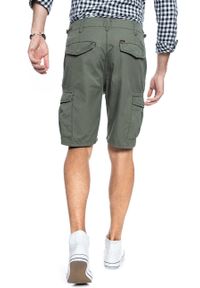 Lee - MĘSKIE SZORTY MATERIAŁOWE LEE FATIGUE SHORTS KHAKI L73BCJ14. Kolor: brązowy. Materiał: materiał #10