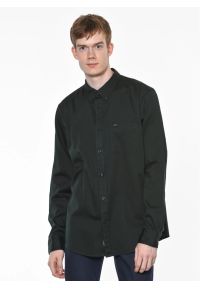 Lee - LEE BUTTON DOWN MĘSKA KOSZULA DŁUGI RĘKAW BOTTLE GREEN L880TPBB. Typ kołnierza: button down. Długość rękawa: długi rękaw. Długość: długie