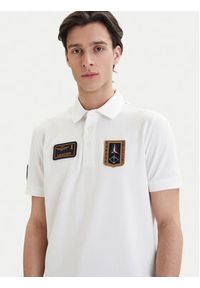 Aeronautica Militare Polo 261PO1927UP00191 Biały Regular Fit. Typ kołnierza: polo. Kolor: biały. Materiał: bawełna #2