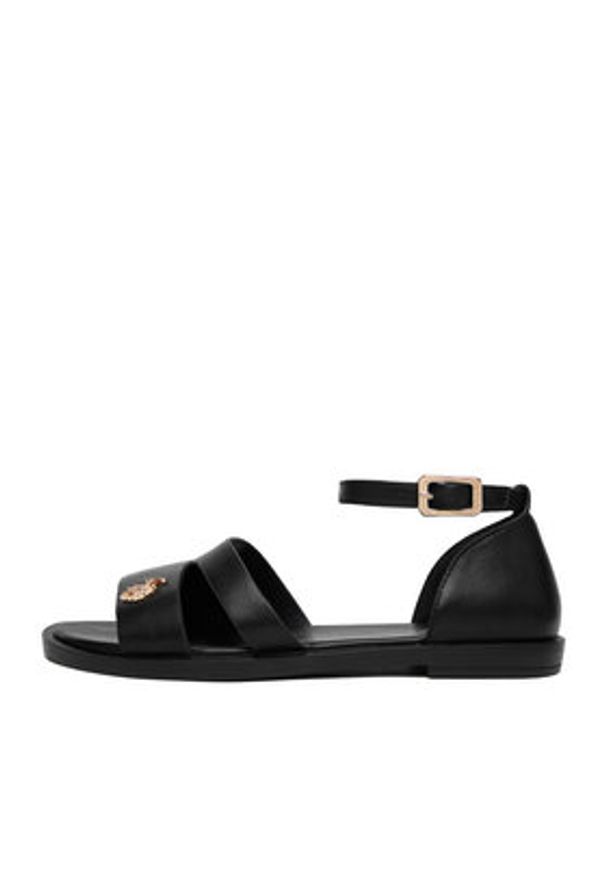 U.S. Polo Assn. Sandały EO-CASSIE003W/6Y1 Czarny. Kolor: czarny. Materiał: skóra