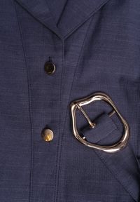 Born2be - Granatowa Koszulowa Sukienka Bez Rękawów z Wiskozy i Bawełny z Paskiem Suranon. Okazja: na co dzień. Kolor: niebieski. Materiał: wiskoza, bawełna. Długość rękawa: bez rękawów. Sezon: wiosna, lato. Typ sukienki: koszulowe. Styl: casual, elegancki, klasyczny #6