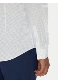 Calvin Klein Koszula K10K114299 Biały Slim Fit. Kolor: biały. Materiał: bawełna