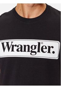 Wrangler T-Shirt 112341132 Czarny Regular Fit. Kolor: czarny. Materiał: bawełna #4