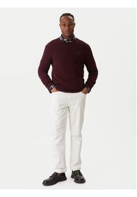 TOMMY HILFIGER - Tommy Hilfiger Sweter Essential MW0MW36347 Czerwony Regular Fit. Kolor: czerwony. Materiał: bawełna #4