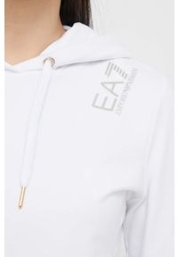 EA7 Emporio Armani dres lounge kolor biały. Kolor: biały. Materiał: dresówka. Wzór: nadruk #6