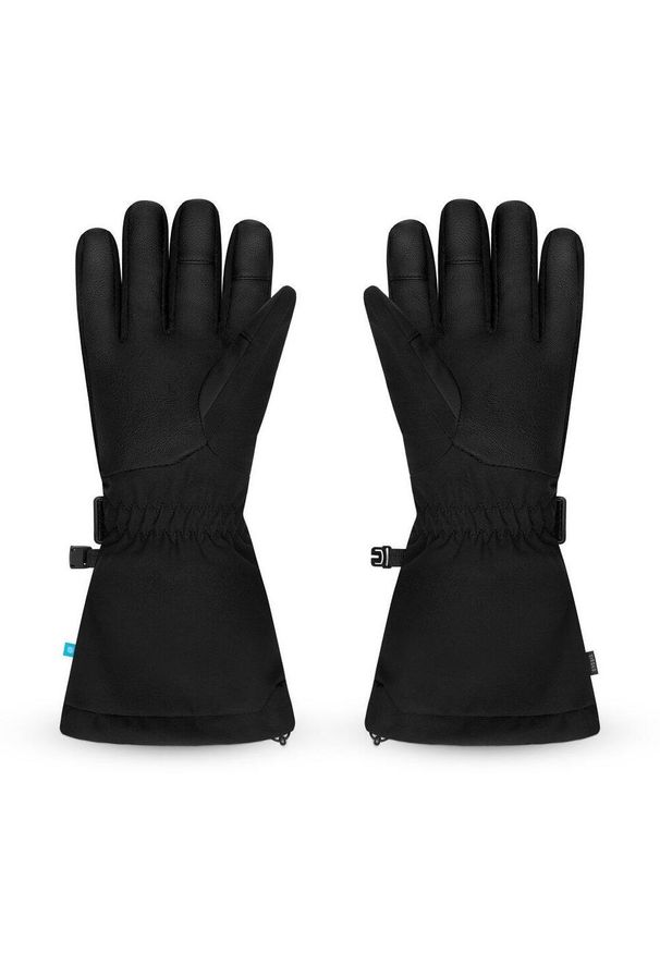 SIROKO - Wodoodporne ocieplane rękawice na narty i snowboard Sporty zimowe Siroko SRX NO. Kolor: czarny. Materiał: materiał. Technologia: Primaloft. Sezon: zima. Sport: snowboard, narciarstwo