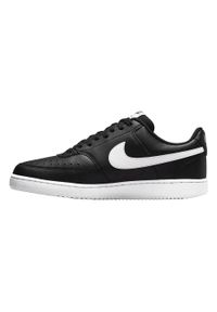 Nike - Męskie Buty Sportowe Court Vision Ze Skóry Syntetycznej. Kolor: czarny, biały, wielokolorowy. Materiał: syntetyk, skóra. Sezon: zima. Styl: sportowy