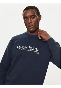 Pepe Jeans Bluza PM582699 Granatowy Regular Fit. Kolor: niebieski. Materiał: bawełna #3