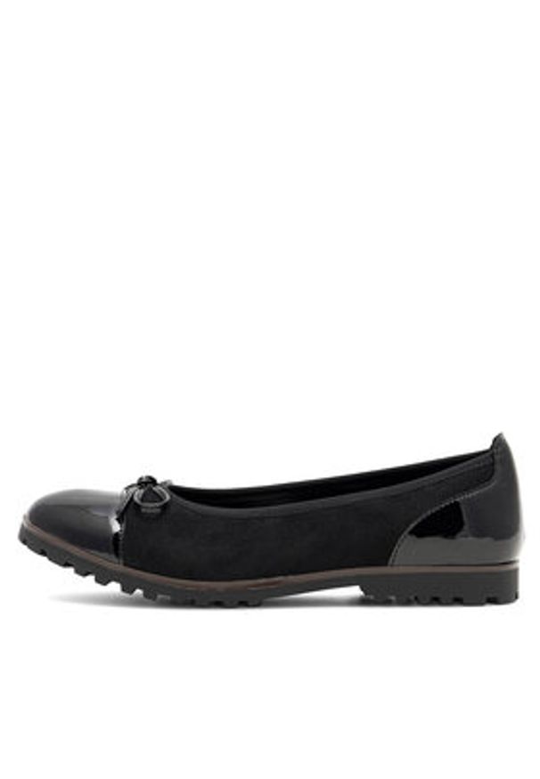 Clara Barson Baleriny WYL3653-1 Czarny. Kolor: czarny. Materiał: materiał