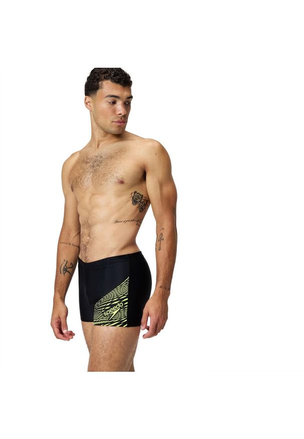 Kąpielówki męskie spodenki kąpielowe Speedo Medley Logo. Kolor: czarny, wielokolorowy, żółty