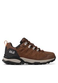 Jack Wolfskin Trekkingi Refugio Texapore Low W 4050821 Brązowy. Kolor: brązowy. Materiał: zamsz, skóra