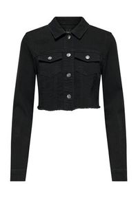 only - ONLY Kurtka jeansowa Woder 15256098 Czarny Regular Fit. Kolor: czarny. Materiał: bawełna #6