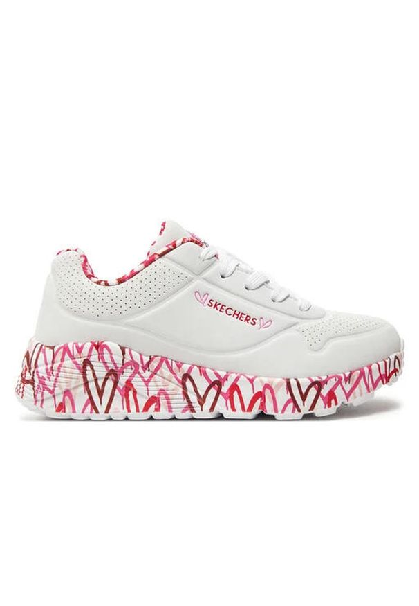 skechers - Buty na co dzień młodzieżowe SKECHERS UNO LITE eko skóra. Okazja: na co dzień. Kolor: biały. Materiał: skóra. Model: Skechers Sport. Sport: turystyka piesza