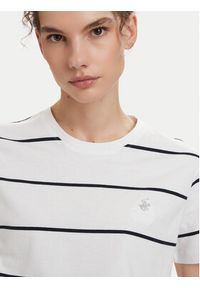 Beverly Hills Polo Club T-Shirt P-SS26W-TS0162 Biały Regular Fit. Typ kołnierza: polo. Kolor: biały. Materiał: bawełna #5