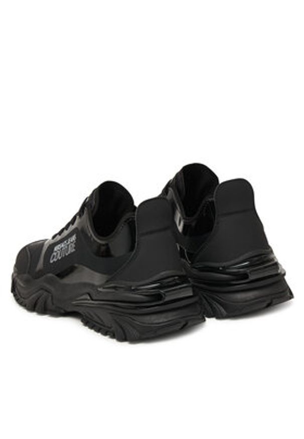 Versace Jeans Couture Sneakersy 79YA3SIB ZSC91 Czarny. Kolor: czarny. Materiał: materiał