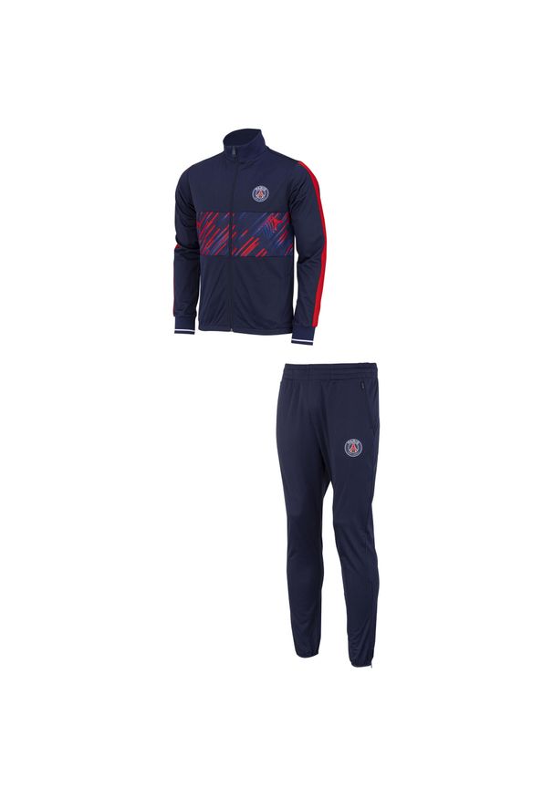 PARIS SAINT GERMAIN - Dres treningowy Paris Saint-Germain dla dzieci 25/26. Kolor: niebieski. Materiał: dresówka. Styl: sportowy